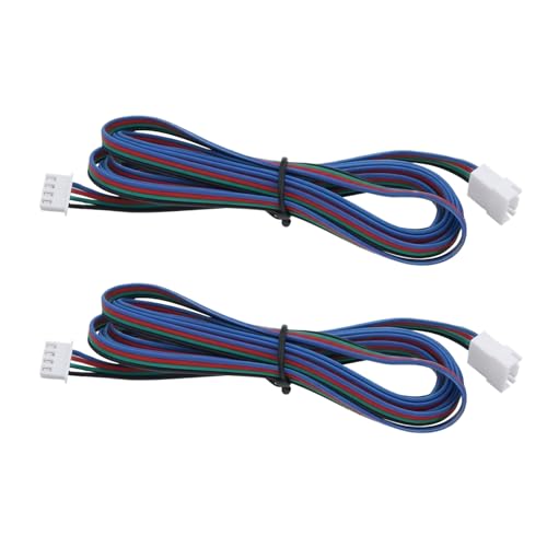 YINETTECH 2 x 3D-Drucker-Schrittmotor-Verlängerungskabel XH2.54-4P Buchse auf Stecker, Terminal-Anschlusskabel, kompatibel mit Voron2.4 von YINETTECH