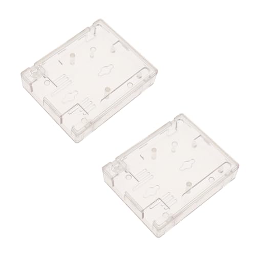 YINETTECH 2PCS Schutzhülle Klares Acrylgehäuse Case Transparente Computerbox mit Pin-Leckage Kompatibel mit UNO R3 R4 Board von YINETTECH