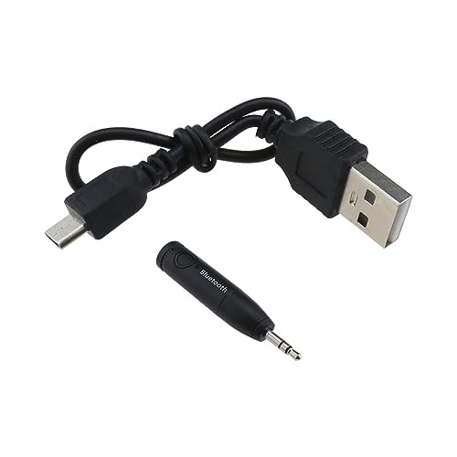 YINETTECH 3,5 mm Bluetooth-Audio-Empfänger mit USB-Ladekabel, AUX-Bluetooth-Adapter, Mini-Wireless-Audio-Adapter, Zubehör für Smartphone, Laptop, Tablets von YINETTECH