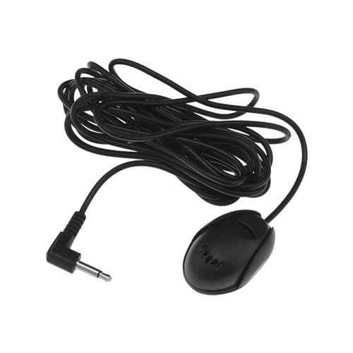 YINETTECH 3,5 mm externes Auto-Mikrofon, tragbares Auto-Mikrofon mit 3 m Kabel für Auto-Fahrzeug-Haupteinheit, Bluetooth, Audio, Stereo, GPS, DVD, Plug and Play von YINETTECH