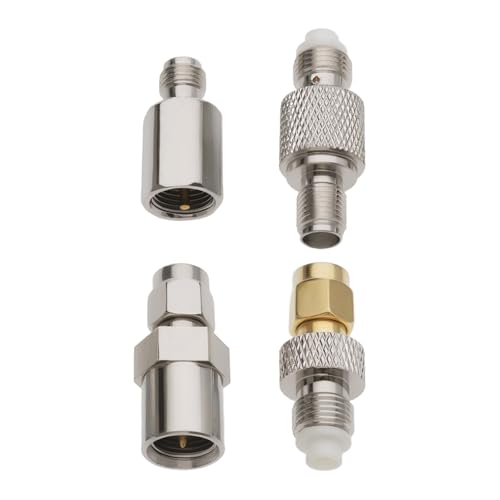 YINETTECH 4-Typ-Set SMA auf FME 4G-Antennenadapter Koaxialadapter-Kit Geeignet für FPV-Antennenverlängerungskabel Koaxialkabel CCTV-WLAN-Radio von YINETTECH