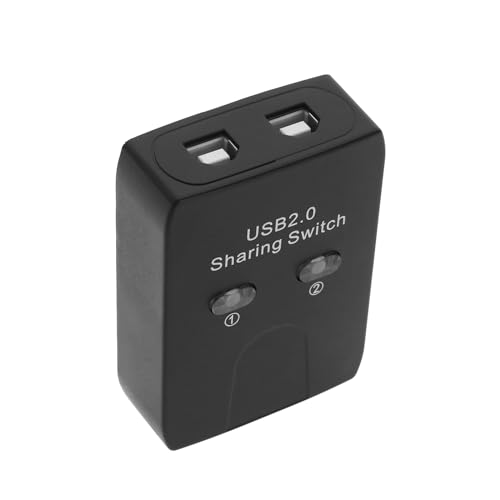 YINETTECH Gemeinsamer USB 2.0 Drucker USB 2.0 Peripherie-Switching-Adapterbox 2 Geräte Teilen Sich 1 Drucker Scanner USB-Geräte-Hub Gemeinsamer Switch von YINETTECH