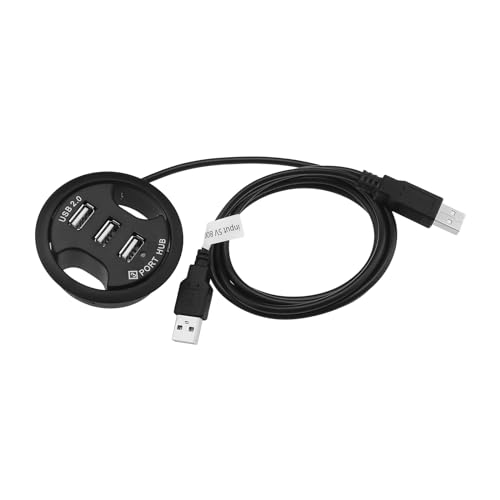 YINETTECH USB 2.0 Im Schreibtisch-Hub Desktop-Einbau-Ladegerät Integrierter Desktop-USB-Hub mit 3 Anschlüssen für PC-Flash-Laufwerke Festplatten Und Andere USB-Geräte von YINETTECH