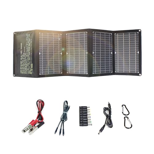 Faltbares Solarpanel 28W, Tragbares Solarladegerät, Solar QC3.0 Schnellladung, mit USB Typ-C DC 3 Schnellladeausgang für Reiten, Powerbank,Camping, Handys. von YINGGUANG