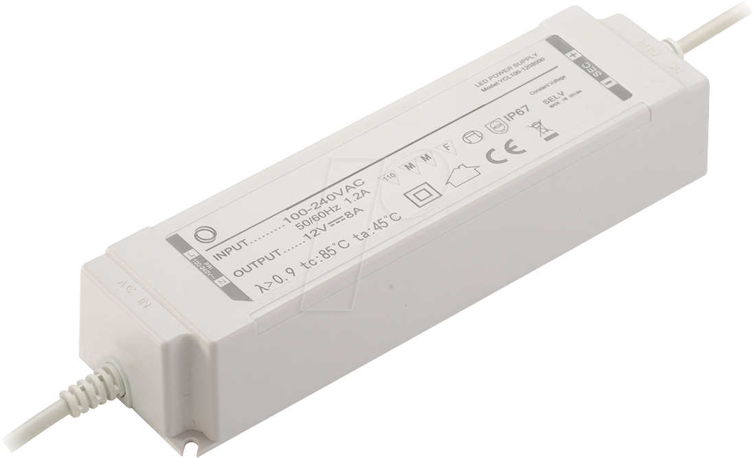 YCL100-1208330 - LED-Netzteil, 100 W, 12 V, 8,33 A, CV YCL100-1208330 - LED-Netzteil, 100 W, 12 V, 8,33 A, CV von YINGJIAO