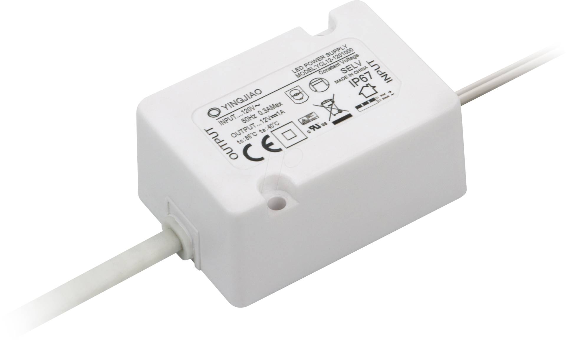 YCL12-2400500 - LED-Netzteil, 12 W, 24 V, 0,5 A, CV YCL12-2400500 - LED-Netzteil, 12 W, 24 V, 0,5 A, CV von YINGJIAO