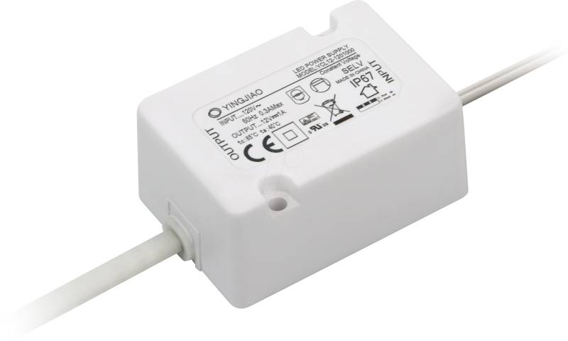 YCL12-2400500 - LED-Netzteil, 12 W, 24 V, 0,5 A, CV von YINGJIAO