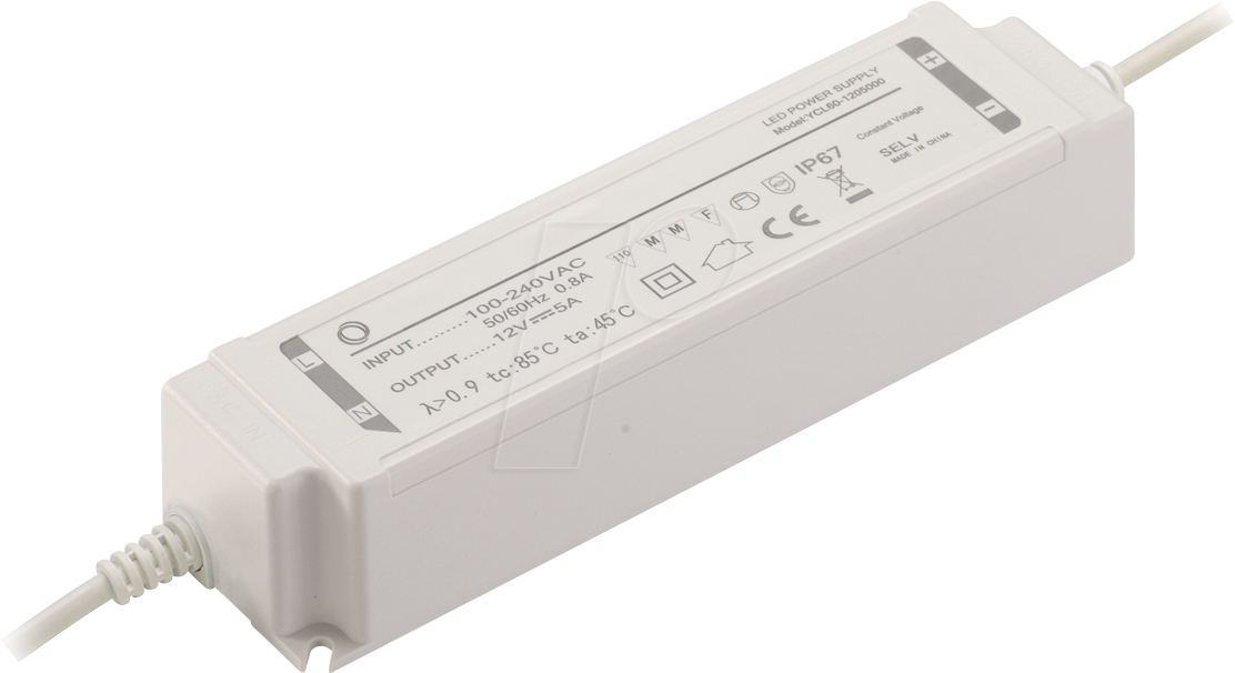 YCL60-1205000 - LED-Netzteil, 60 W, 12 V, 5 A, CV YCL60-1205000 - LED-Netzteil, 60 W, 12 V, 5 A, CV von YINGJIAO