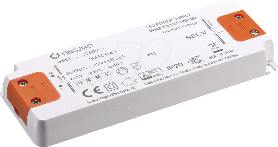 YSL100F-2404160 - LED-Netzteil, 100 W, 24 V, 4,16 A, CV YSL100F-2404160 - LED-Netzteil, 100 W, 24 V, 4,16 A, CV von YINGJIAO
