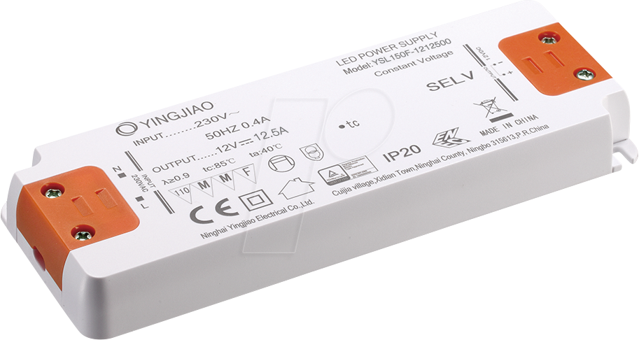 YSL150F-12011000 - LED-Netzteil, 150 W, 12 V, 11 A, CV YSL150F-12011000 - LED-Netzteil, 150 W, 12 V, 11 A, CV von YINGJIAO