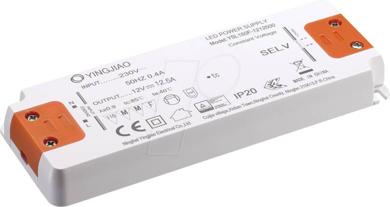 YSL150F-12011000 - LED-Netzteil, 150 W, 12 V, 11 A, CV von YINGJIAO