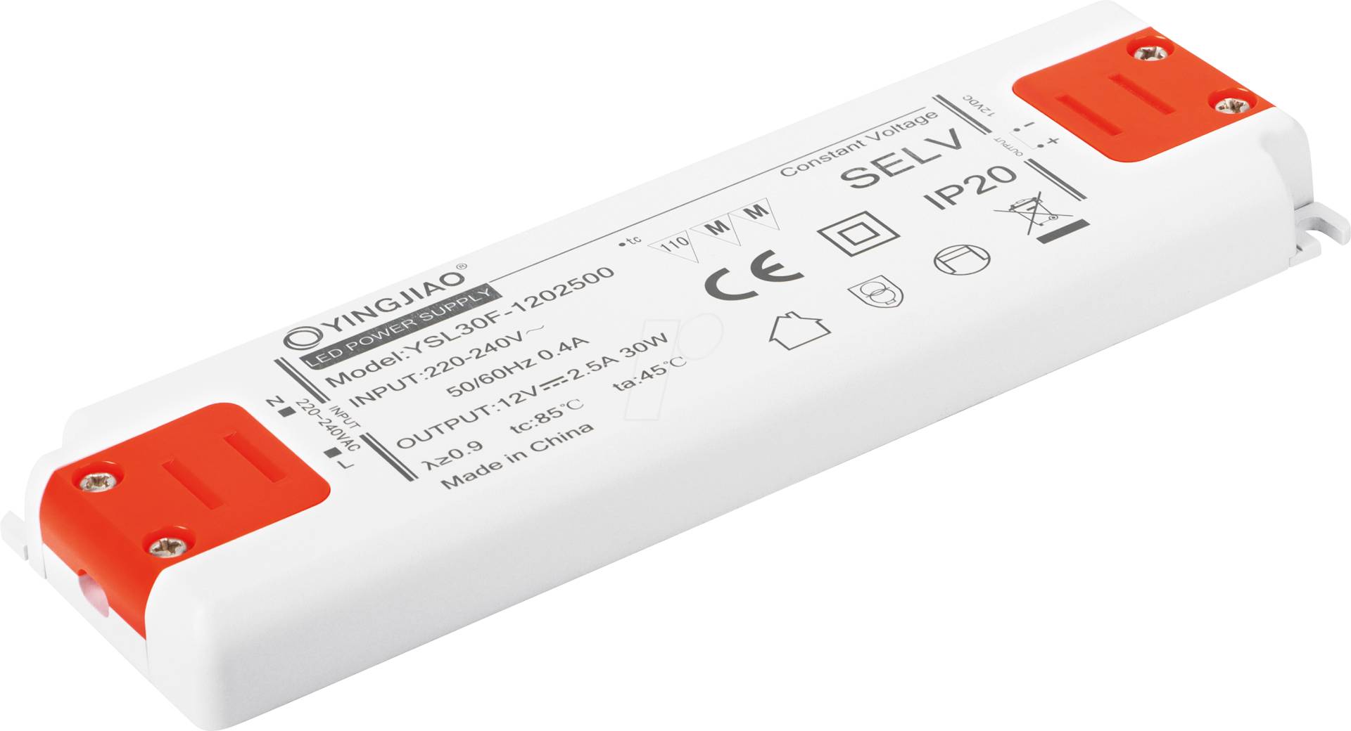 YSL30F-1202500 - LED-Netzteil, 30 W, 12 V, 2,5 A, CV YSL30F-1202500 - LED-Netzteil, 30 W, 12 V, 2,5 A, CV von YINGJIAO