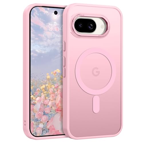 YINLAI Magnetische Schutzhülle für Google Pixel 9A, kompatibel mit Magsafe, unterstützt kabelloses Laden, schlanke, stoßfeste Schutzhülle für Google Pixel 9A, Rosa YINLAI Magnetische Schutzhülle für Google Pixel 9A, kompatibel mit Magsafe, unterstützt kabelloses Laden, schlanke, stoßfeste Schutzhülle für Google Pixel 9A, Rosa von YINLAI