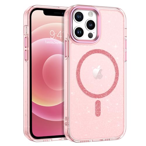 YINLAI Magnetische Schutzhülle für iPhone 12 Pro, Glitzer, kompatibel mit Magsafe-Hülle für Damen und Mädchen, schmale Passform, kratzfeste Hüllen für iPhone 12/iPhone 12 Pro 15,5 cm (6,1 Zoll), YINLAI Magnetische Schutzhülle für iPhone 12 Pro, Glitzer, kompatibel mit Magsafe-Hülle für Damen und Mädchen, schmale Passform, kratzfeste Hüllen für iPhone 12/iPhone 12 Pro 15,5 cm (6,1 Zoll), von YINLAI
