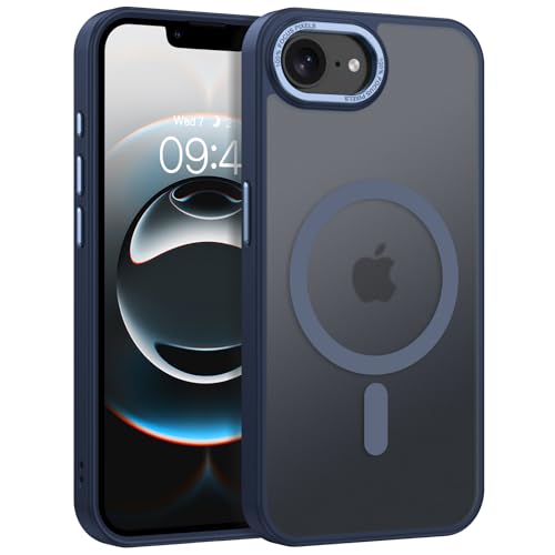 YINLAI Magnetische Schutzhülle für iPhone 16e, unterstützt kabelloses Laden, schlank, stoßfest, 15,5 cm (6,1 Zoll), Blau von YINLAI