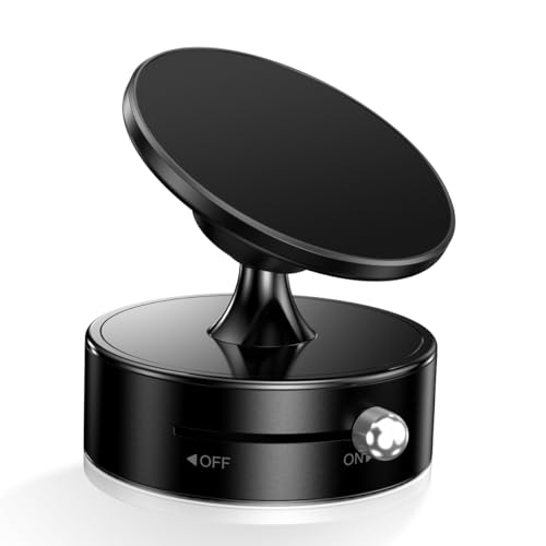 YINLAI Uprgraded für Vakuum Magnetische Auto Handyhalterung Saugnapf Handyhalterung für Auto/Fitnessstudio/Spiegel/Küche/Glas/Schreibtisch, Schwarz von YINLAI