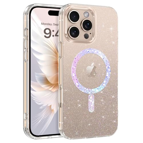 YINLAI für iPhone 16 Pro Max Hülle Glitzer Kompatibel mit Magsafe,Handyhülle iPhone 16 Pro Max Transparent Leicht Dünn TPU Bumper PC Schale Cover Case Schutzhülle iPhone 16 Pro Max 6.9",Crystal Klar YINLAI für iPhone 16 Pro Max Hülle Glitzer Kompatibel mit Magsafe,Handyhülle iPhone 16 Pro Max Transparent Leicht Dünn TPU Bumper PC Schale Cover Case Schutzhülle iPhone 16 Pro Max 6.9",Crystal Klar von YINLAI