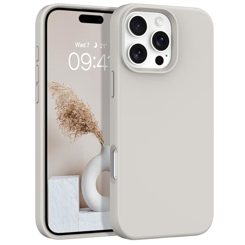 YINLAI für iPhone 16 Pro Max Hülle Silikon Kompatibel mit Magsafe,Magnetisch Slim Gel Matte Fallschutz rutschfeste Kratzfest Case Cover HandyHülle für iPhone 16 Pro Max 6,9 Zoll,Beige Creme YINLAI für iPhone 16 Pro Max Hülle Silikon Kompatibel mit Magsafe,Magnetisch Slim Gel Matte Fallschutz rutschfeste Kratzfest Case Cover HandyHülle für iPhone 16 Pro Max 6,9 Zoll,Beige Creme von YINLAI