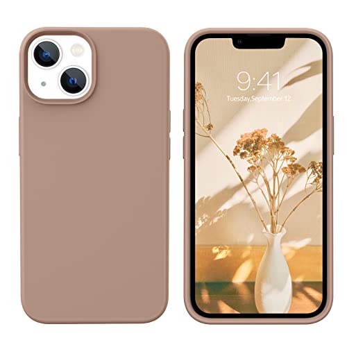 YINLAI für iPhone 13 Hülle Silikon,Handyhülle, Beige Schutzhülle Slim Case Cover Liquid Silikon Gel Matte Kratzfest Handy Hülle für iPhone 13 6,1 Zoll,Khaki/Braun YINLAI für iPhone 13 Hülle Silikon,Handyhülle, Beige Schutzhülle Slim Case Cover Liquid Silikon Gel Matte Kratzfest Handy Hülle für iPhone 13 6,1 Zoll,Khaki/Braun von YINLAI