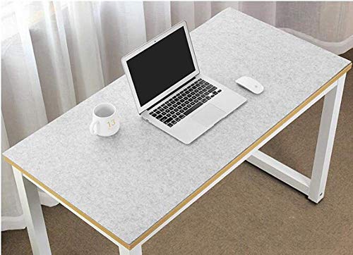 Antistatisches erweitertes Mauspad, Filzunterlage, 3 mm dick, rutschfeste Gaming-Schreibunterlage für Laptop, PC, Tastatur, Büro, Zuhause, 90 x 45 cm, Hellgrau Antistatisches erweitertes Mauspad, Filzunterlage, 3 mm dick, rutschfeste Gaming-Schreibunterlage für Laptop, PC, Tastatur, Büro, Zuhause, 90 x 45 cm, Hellgrau von YINN