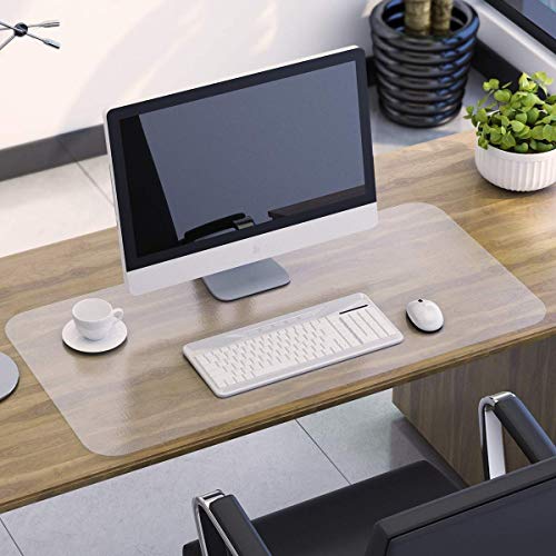 Transparente Schreibtischunterlage, wasserdichte Tischunterlage, rutschfeste Schreibunterlage, hitzebeständig, große Schreibtischunterlage für Büro/Esstisch/Arbeitsschreibtisch, 100 x 50 cm von YINN