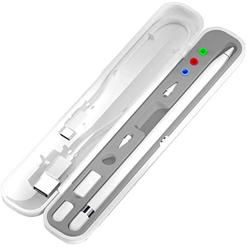 YINVA Federmäppchen für Apple Pencil 2. Generation/1. Generation, Stifthalter, Aufbewahrungsbox, Design für iPad-Zubehör (grau) von YINVA