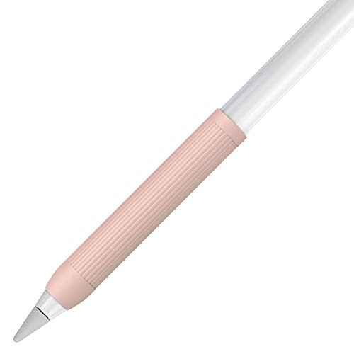 YINVA Silikon Schutzhülle iPencil Griff Ergonomische Ärmelzubehör Hülse Silikon mit Apple Pencil 1. und 2. Generation (Rosa) von YINVA