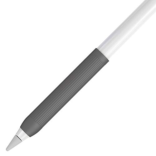 YINVA Silikon Schutzhülle iPencil Griff Ergonomische Ärmelzubehör Hülse Silikon mit Apple Pencil 1. und 2. Generation (schwarz) von YINVA