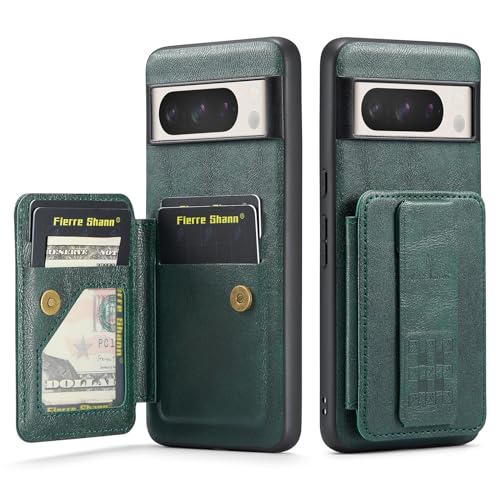 Handy-Klapphülle Kompatibel mit Google Pixel 7A Wallet Case, stoßfester Ständer, Handy-Rückseite Wallet Case, mit einziehbarer Fingerschlaufe, Handheld-Design, Schutzhülle mit Kartenhalter [RFID-Block von YIPCFXDJ