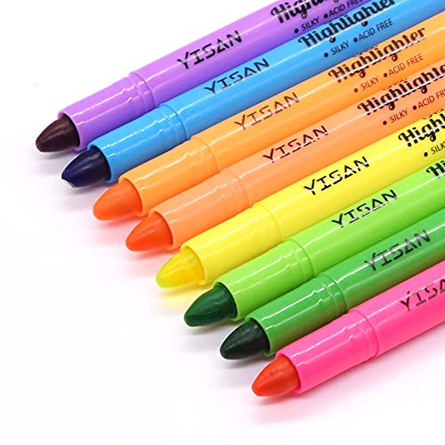 YISAN Gel Textmarker, Bibelmarker Stifte, Bibel Highlighter, Markerstifte Set, 8 Farben 20222 von YISAN