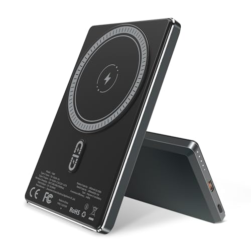 YISH Mag-Safe Powerbank Magnetic Wireless: 5000mAh Ultra-Slim Magnetische Power Bank, Portable Externe Akkupack PD 20W mit Schnellladung USB-C, Kompatibel mit iPhone 16/15/14/13/12 Pro Max/Pro/Mini YISH Mag-Safe Powerbank Magnetic Wireless: 5000mAh Ultra-Slim Magnetische Power Bank, Portable Externe Akkupack PD 20W mit Schnellladung USB-C, Kompatibel mit iPhone 16/15/14/13/12 Pro Max/Pro/Mini von YISH