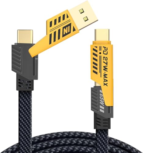 YISH Multi USB Kabel4 IN 1 Universal Ladekabel [1.8M] Nylon Schnell Mehrfach Ladekabel mit USB A /65W USB C/ 27W PD Kabel Kompatibel mit iPhone 15 14 Samsung Galaxy S24 S23 S22 Sony MacBook iPad von YISH