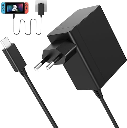39W Netzteil für Switch/NS Switch, 15V 2.6A Typ C Schnelllades Ladegerät für Switch/Switch Lite/Switch Dock/Switch OLED/Switch Pro Controller Unterstützt TV-Modus 39W Netzteil für Switch/NS Switch, 15V 2.6A Typ C Schnelllades Ladegerät für Switch/Switch Lite/Switch Dock/Switch OLED/Switch Pro Controller Unterstützt TV-Modus von YISHIFD