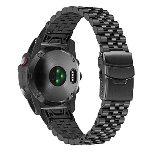 YISIWERA Tapered Edelstahl Uhrenarmband 26mm Compatible for Fenix 6X 5X Plus Screw Fix Strap Compatible for Garmin Fenix 6X Pro/3/3 HR/Descent Mk1 YISIWERA Tapered Edelstahl Uhrenarmband 26mm Compatible for Fenix 6X 5X Plus Screw Fix Strap Compatible for Garmin Fenix 6X Pro/3/3 HR/Descent Mk1 von YISIWERA