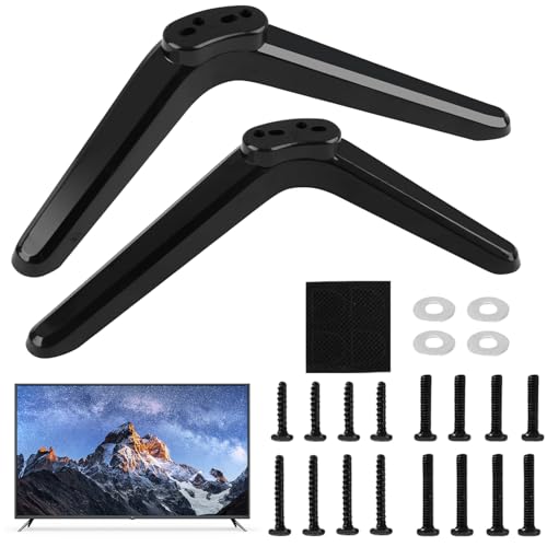 YISKY TV Halterung, 2 Stück TV Standfüße, TV Base Pedestal, TV Ständer Montagebeine, TV Sockelfüße Ersatz, TV Stand mit Anti Rutsch Pads und Schraubenset, für 32/40/49/50/55 Zoll LED LCD Fernseher YISKY TV Halterung, 2 Stück TV Standfüße, TV Base Pedestal, TV Ständer Montagebeine, TV Sockelfüße Ersatz, TV Stand mit Anti Rutsch Pads und Schraubenset, für 32/40/49/50/55 Zoll LED LCD Fernseher von YISKY