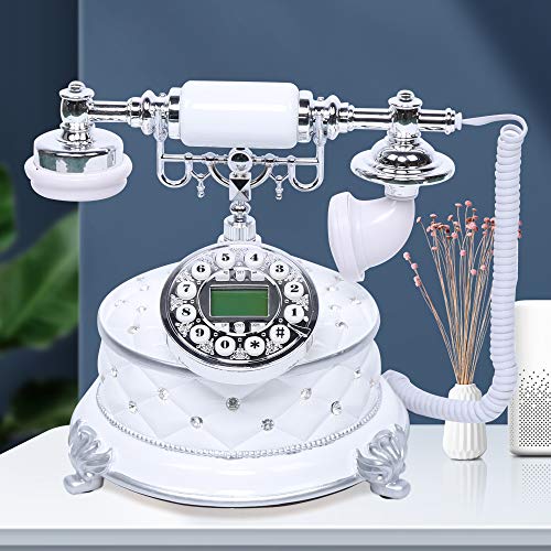Retro Telefon Antike Festnetztelefon für Sterne Hotel, Kunstgalerie, Hause,Büro, Luxus Haus Decor Festnetztelefon mit LCD Display Vintage Schnurgebundenes Telefon Retro Telefon Antike Festnetztelefon für Sterne Hotel, Kunstgalerie, Hause,Büro, Luxus Haus Decor Festnetztelefon mit LCD Display Vintage Schnurgebundenes Telefon von YISSALE