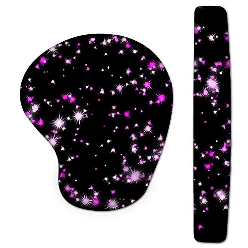 Tastatur-Handgelenkauflage und Maus-Handgelenkauflage, ergonomische Unterstützung, rutschfeste Rückseite, Memory-Form, langlebig und bequem für einfaches Tippen und Schmerzlinderung (violette Galaxie) Tastatur-Handgelenkauflage und Maus-Handgelenkauflage, ergonomische Unterstützung, rutschfeste Rückseite, Memory-Form, langlebig und bequem für einfaches Tippen und Schmerzlinderung (violette Galaxie) von YITANHY