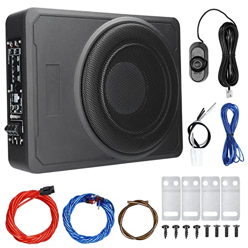 YIWENG 10 Zoll 600 W Auto-Subwoofer High Power Pure Bass Untersitz-Leistungsverstärker Lautsprecher 12 V für Auto-LKW-Wohnmobil von YIWENG