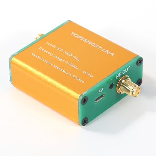 YIWENG 100k-6GHz RF AMP Vollband-Funksignalverstärker Funksignalverstärker Funksignalvorverstärker Verstärker mit hoher Linearität und rauscharmer Verstärkung. von YIWENG