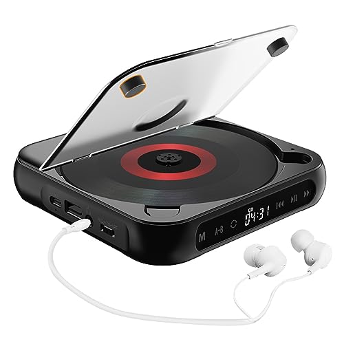 YIWENG BT5.1 CD-Player,tragbarer Musik-Player,UKW-Radio,Desktop-CD-Läufer mit staubdichter Abdeckung,LED-Anzeige,6 Modi,AB-Wiederholungs-Timer,Fernbedienung,BT Desktop-CD-Player YIWENG BT5.1 CD-Player,tragbarer Musik-Player,UKW-Radio,Desktop-CD-Läufer mit staubdichter Abdeckung,LED-Anzeige,6 Modi,AB-Wiederholungs-Timer,Fernbedienung,BT Desktop-CD-Player von YIWENG