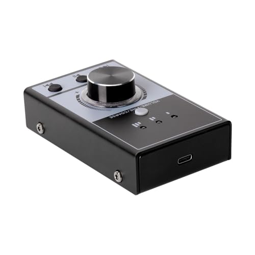YIWEOG USB-Lautstärkeregler-Controller, PC-Audio-Einsteller mit One-Touch-Stummschaltung, 3 Modi, Plug & Play für Win7/8/10/Mac, Lautsprecher-Lautstärkeregler, Lautstärkeregler, PC von YIWEOG