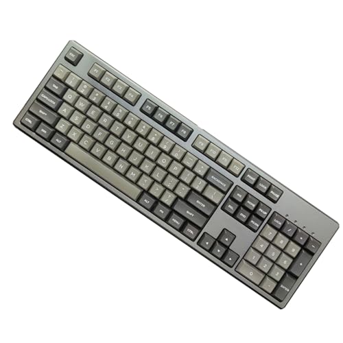 130 graue Tastenkappen, zweifarbige Injektionen, DSA-Profil-Tastenkappen-Set für mechanische Tastaturen, MX-Schalter, Tastaturzubehör von YIZITU