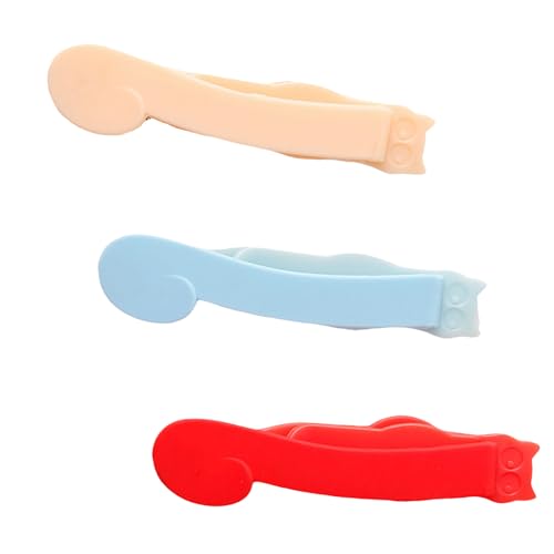 3 x Katzen-Seitenhalter, automatische Lesezeichen, Seitenmarker, Silikon-Lesezeichen, Clip, einfache Lesezeichen, Lesezubehör 3 x Katzen-Seitenhalter, automatische Lesezeichen, Seitenmarker, Silikon-Lesezeichen, Clip, einfache Lesezeichen, Lesezubehör von YIZITU