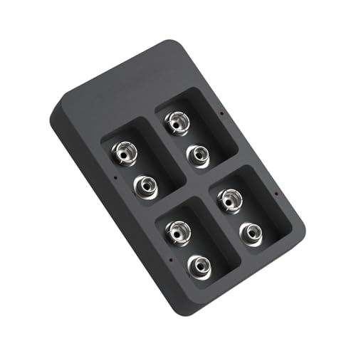 MultiSlots USB-Lade-Hubs für 9 V wiederaufladbaren Akku, 2 Steckplätze, Lade-Hubs mit LED-Anzeigen, 5 V, 2 A, Eingang, 9 V, 50 mA Ausgang MultiSlots USB-Lade-Hubs für 9 V wiederaufladbaren Akku, 2 Steckplätze, Lade-Hubs mit LED-Anzeigen, 5 V, 2 A, Eingang, 9 V, 50 mA Ausgang von YIZITU