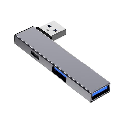 USB-3.0-Hubs, USB auf Typ-C und 2-Port-USB-Splitter für schnelle Datenübertragung, kompatibel mit Windows-Android-Geräten von YIZITU