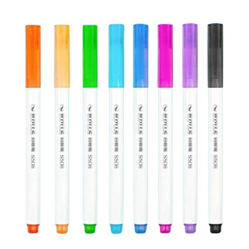 YIZITU 8 radierbare Marker, 8 Farben, Whiteboard-Marker, nachfüllbar, farbiger Marker, schnell trocknend, Whiteboard-Stift für Büro von YIZITU