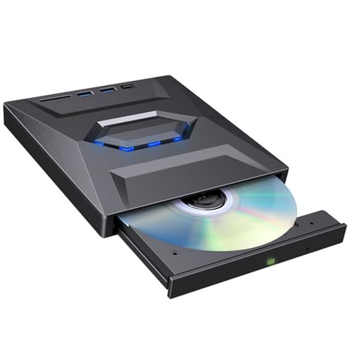 YIZITU Externer USB 3.0 Typ C DVDs Player ROM Disk Drives Portable DVDs Brenner für Laptop Desktop PC Win11/10/8/7 YIZITU Externer USB 3.0 Typ C DVDs Player ROM Disk Drives Portable DVDs Brenner für Laptop Desktop PC Win11/10/8/7 von YIZITU