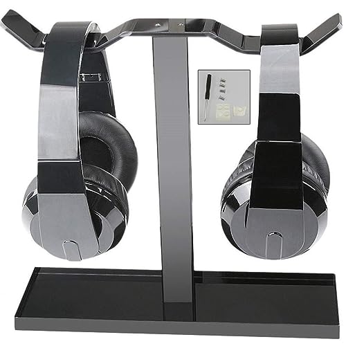 YIZITU Headset-Ständer für Kopfhörer, 25,9 cm Höhe, solide Basis, Stützstange für die meisten Kopfhörergrößen, solides Material, ABS, F Kopfhörerständer von YIZITU