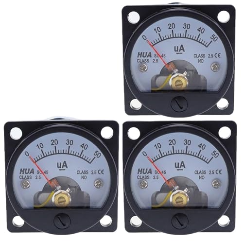 1 stücke SO-45 uA Amperemeter Analog Pointer Mikroamermeter 30uA50uA100uA200uA300uA500uA1000uA Strommesser Stromprüfung(30UA) von YJCUCVL