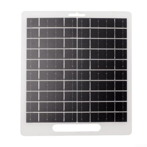 Einfache Befestigung an Rucksäcken, kompaktes Solar-Ladepanel mit hoher Effizienz für Reisen (5–12 V, 10 W) von YJDOORPLAY